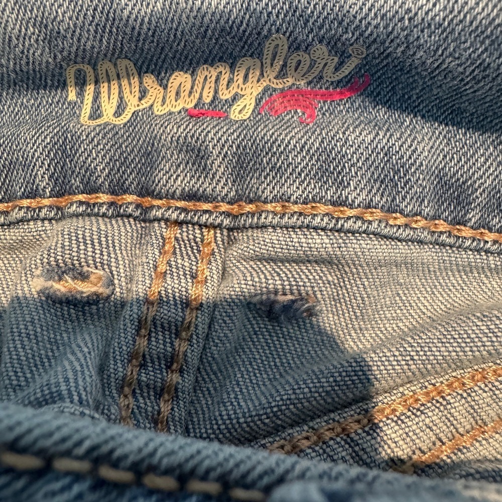 Wrangler Retro Mae Mid Rise Flare Jeans Star Pattern Women's 28 Cowgirl Rodeo - Picture 6 of 10